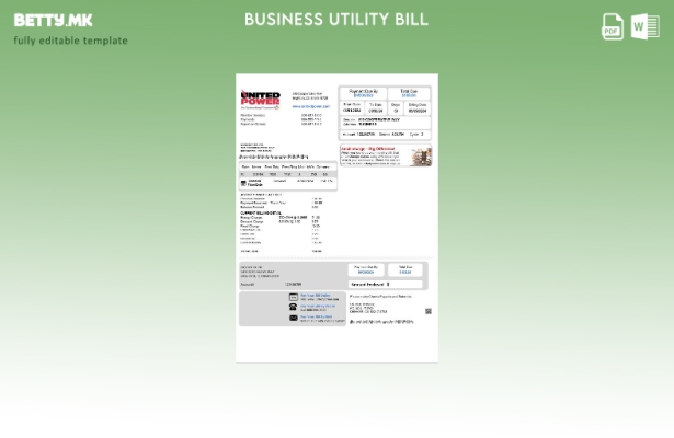 Бизнис сметка за комунални услуги во САД Колорадо Обединета моќност